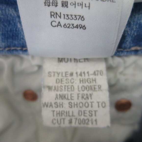 Mother High Waisted Looker Ankle Fray Size 25 - Picture 14 of 14